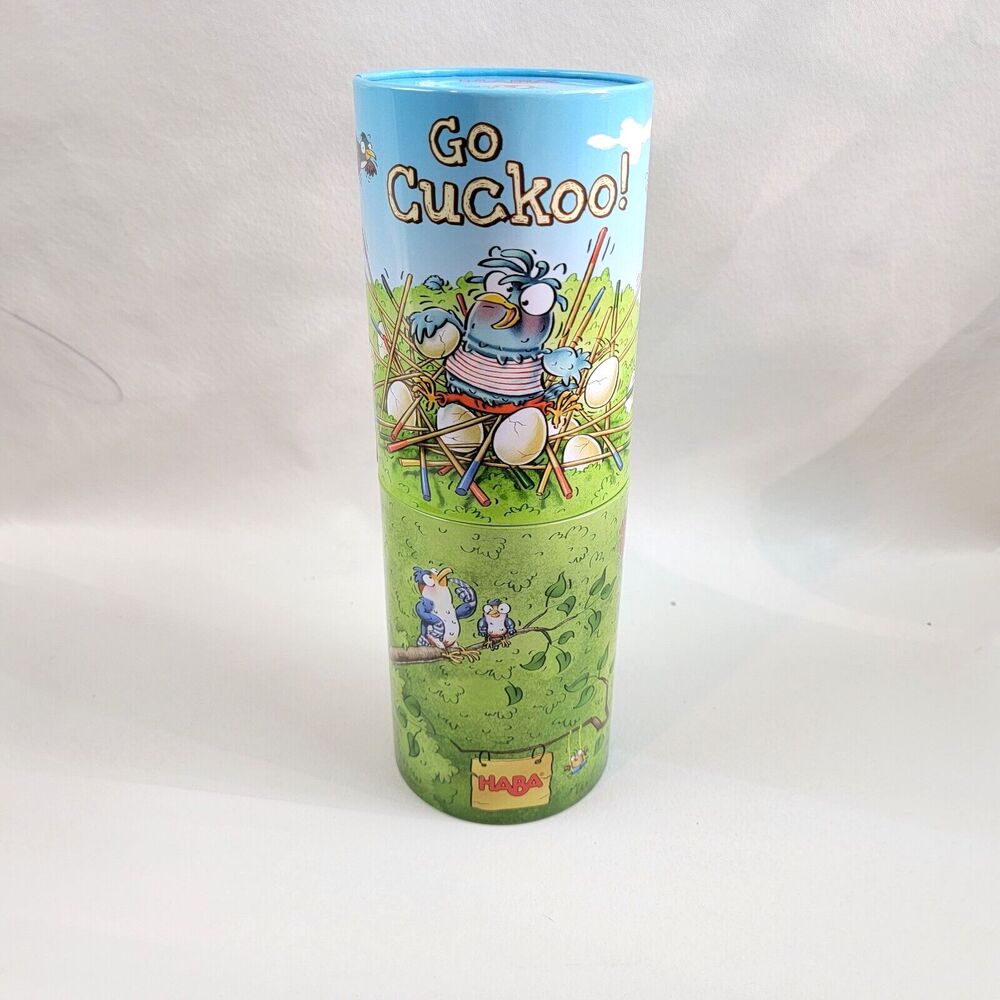 HABA Games Go Cuckoo! Family Kids Birds Animal Eggs Sticks Dexterity Luck